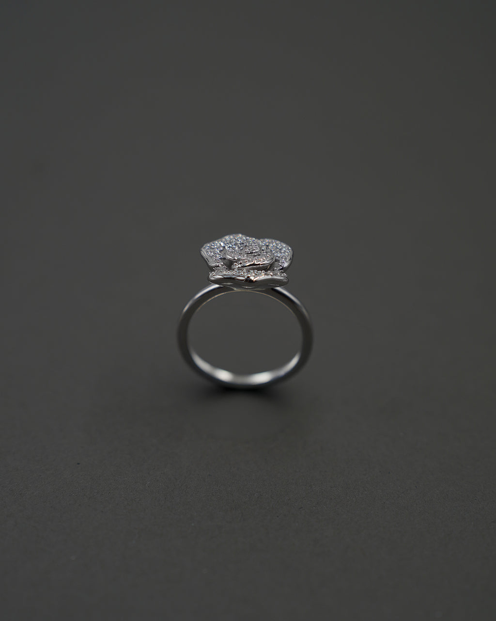 ROS RING M DIAMANT VITGULD