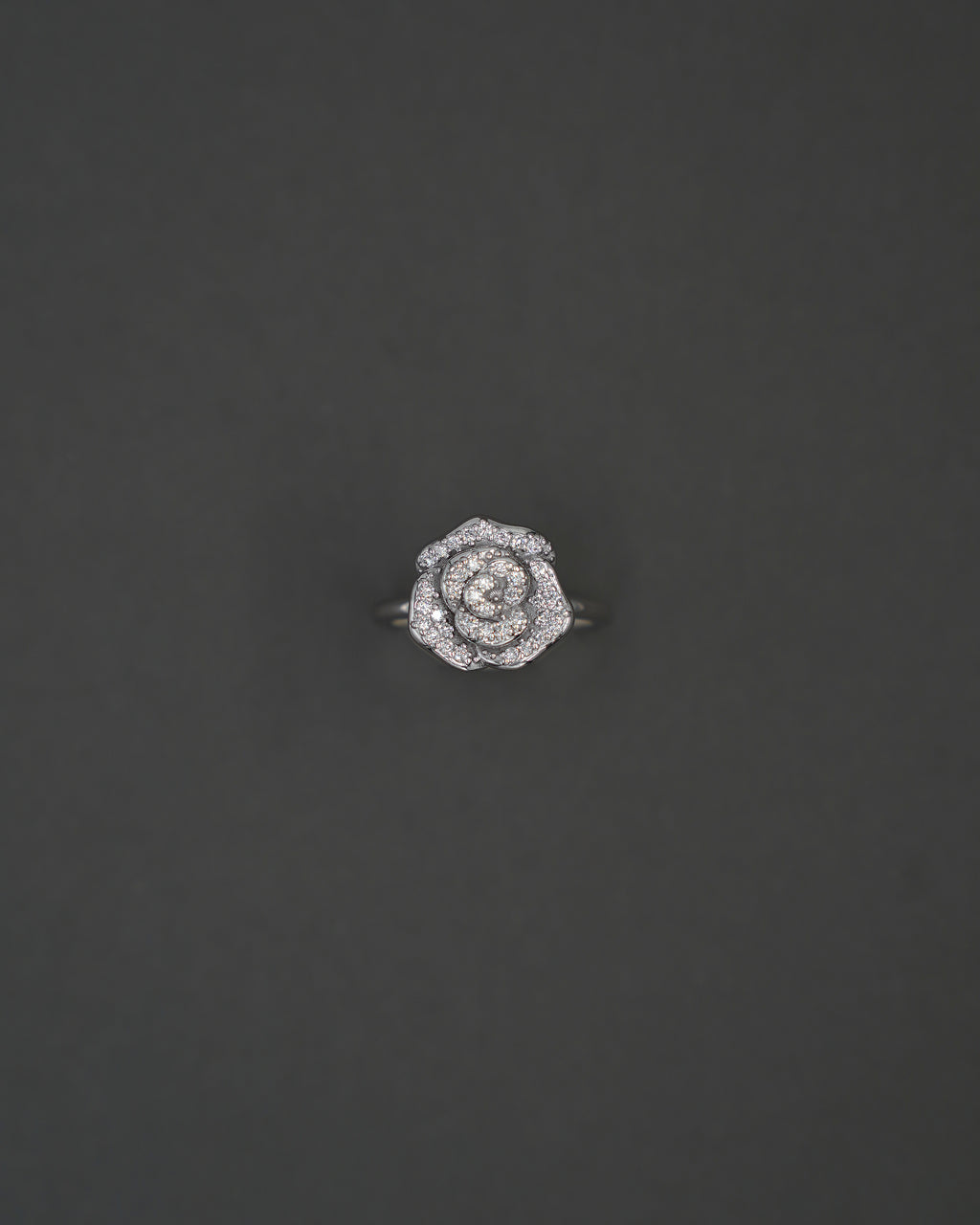 ROS RING M DIAMANT VITGULD