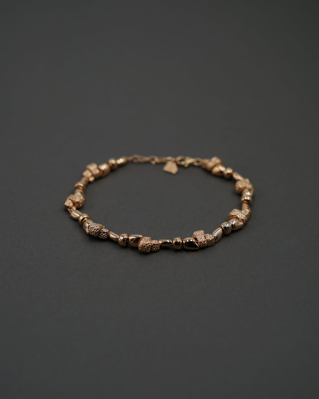 STENKUSTEN ARMBAND MINI FULL GULD 18,5+2 CM
