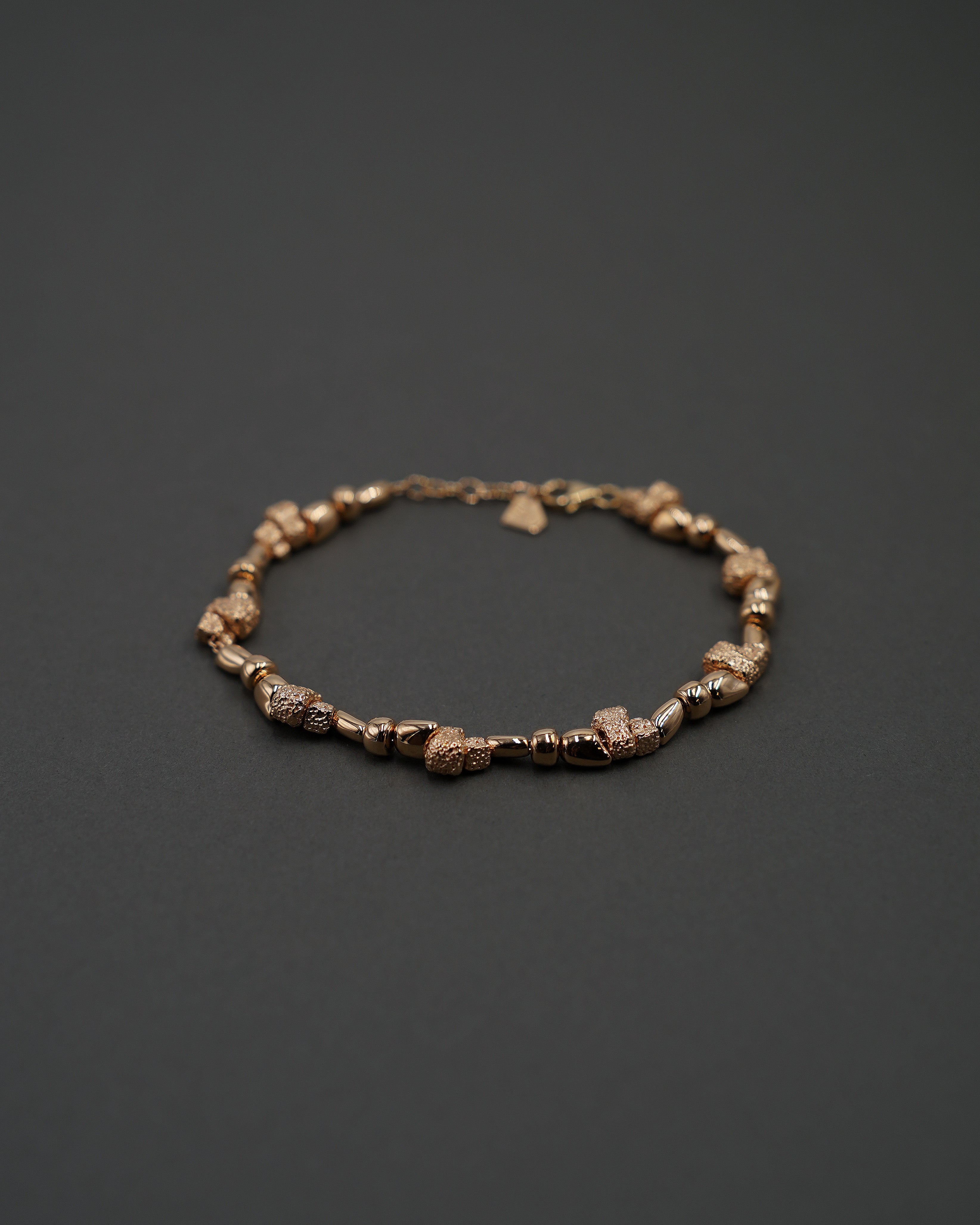 STENKUSTEN ARMBAND MINI FULL GULD 18,5+2 CM