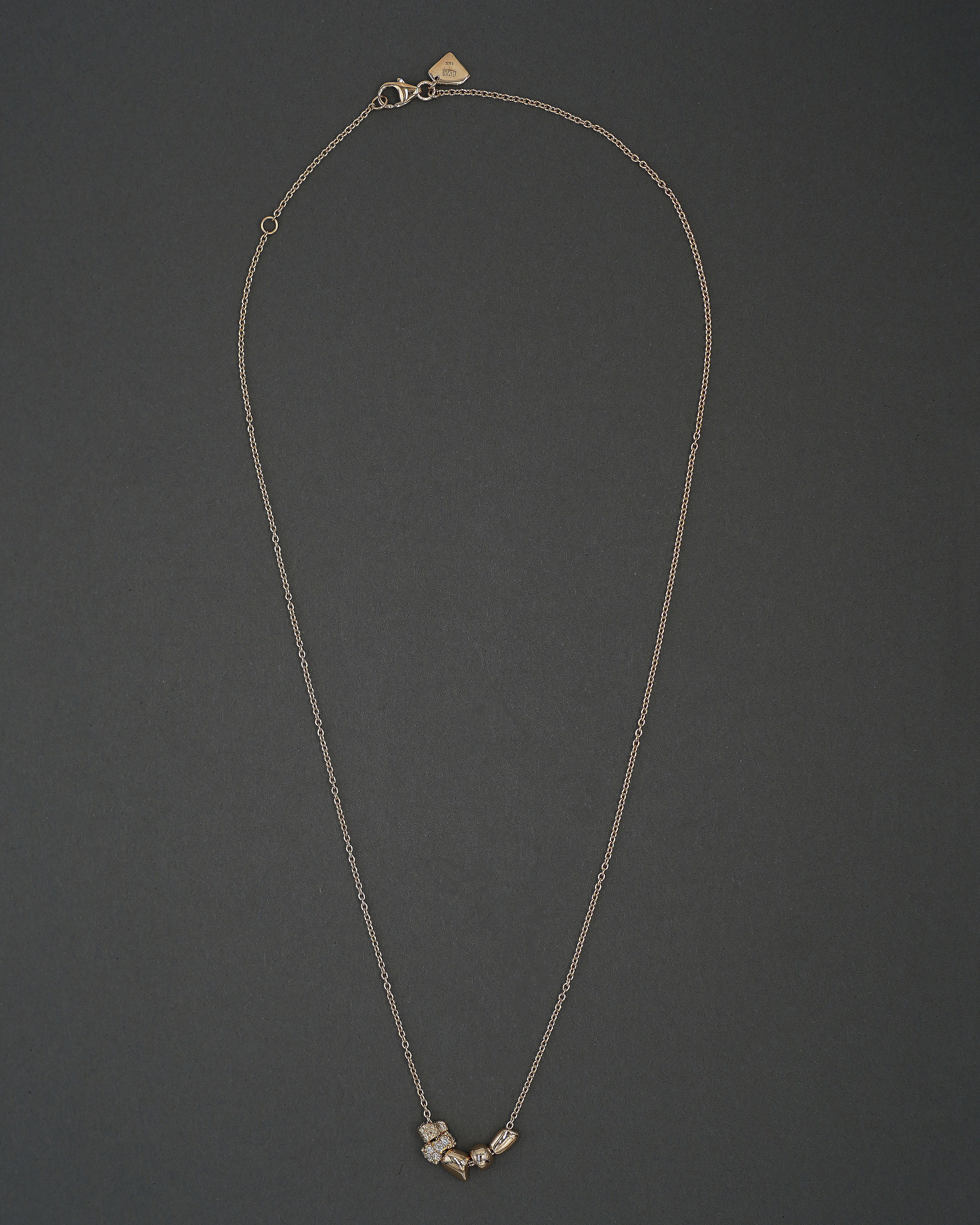 STENKUSTEN HALSBAND S DIAMANT GULD